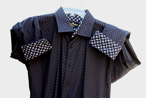 Bertigo men shirt black 2xl - men,